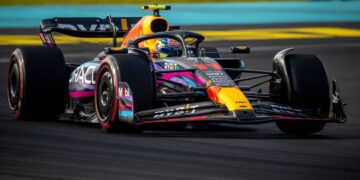 Sergio Perez at the 2023 Miami Grand Prix