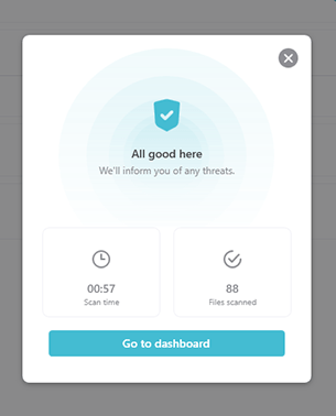 Screenshot of Surfshark Antivirus, Quick scan