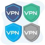 Different VPN providers icon